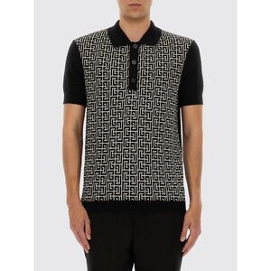 Balmain Polo Shirt Men Black